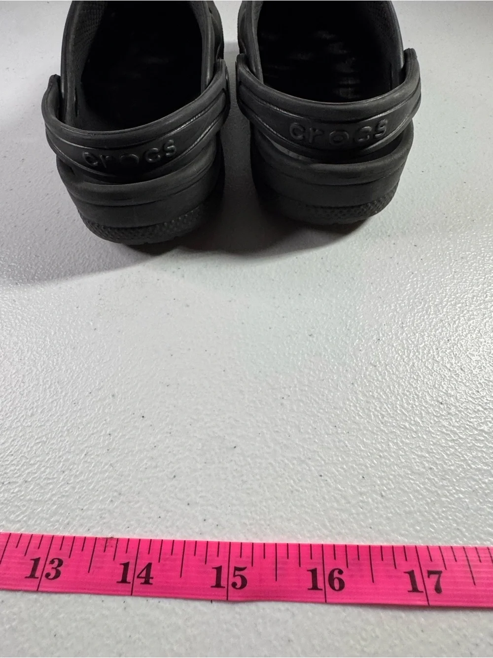 CROCS Kids Black Classic Clog with Heel Strap